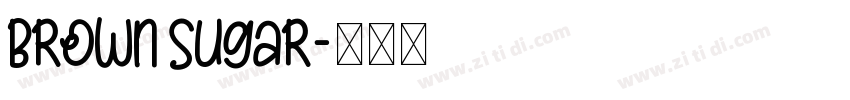 Brown Sugar字体转换